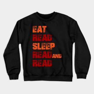 Book Aesthetic - eat read sleep read and read Crewneck Sweatshirt